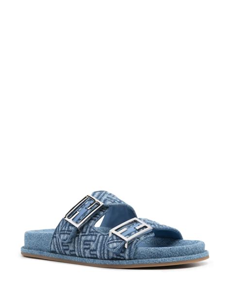 sandalia fendi|fendi denim sandals.